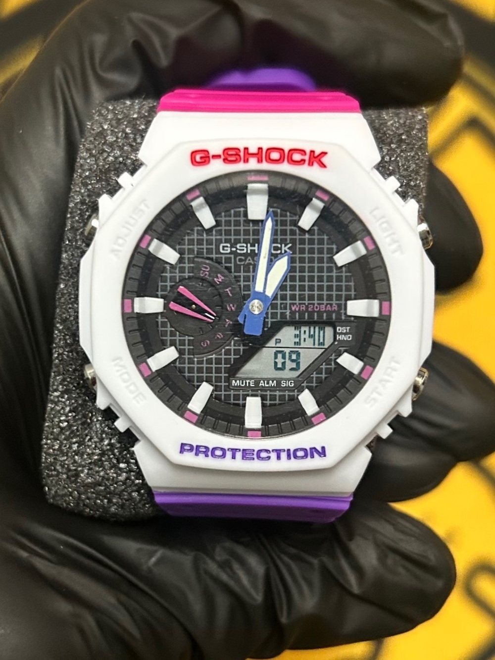 🤍💜 CASIO G-SHOCK – WHITE / PINK / PURPLE – RETRO CUSTOM BUILD 💜🤍